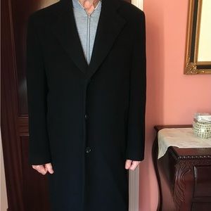 Mens Ralph Lauren Long Wool Overcoat